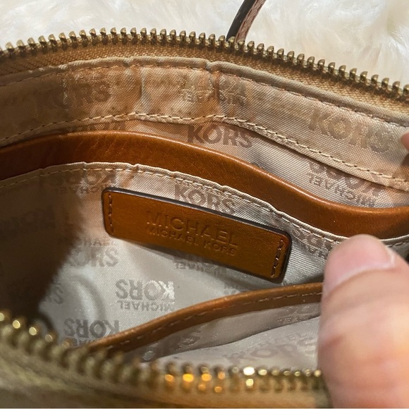 Michael Michael Kors Signature Monogram Wristlet Wallet Purse - Picture 3 of 12